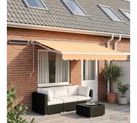 vidaXL Toldo retráctil eléctrico, color arena, 5 x 3,5 metros