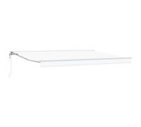 vidaXL Toldo retráctil eléctrico, color blanco, 4,5 x 3,5 metros
