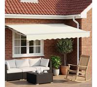 vidaXL Toldo Retráctil Eléctrico Crema 3,5 x 2,5 m