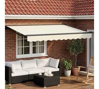 vidaXL Toldo Retráctil Eléctrico Crema 3 x 2 m
