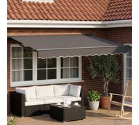 vidaXL Toldo Retráctil Eléctrico Gris antracita 3 x 2 m