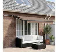 vidaXL Toldo Retráctil Eléctrico Gris topo 3,5 x 2 m