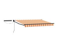 vidaXL Toldo Retráctil Eléctrico Multicolor 3,5 x 2,5 m Yellow