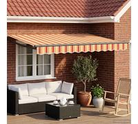vidaXL Toldo Retráctil Eléctrico Multicolor 3 x 2,5 m