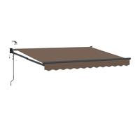 vidaXL Toldo Retráctil Eléctrico Topo 100% Poliéster y Aluminio