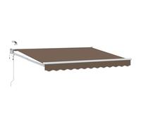 vidaXL Toldo Retráctil Eléctrico Topo 100% Poliéster y Aluminio