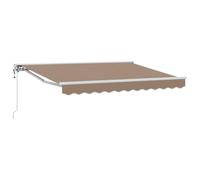 vidaXL Toldo Retráctil Eléctrico Topo 4,5 x 3 m Poliéster y Aluminio