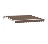vidaXL Toldo Retráctil Eléctrico Topo 4 x 3,5 m Poliéster y Aluminio