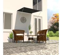 vidaXL Toldo retráctil gris antracita 100x150 cm