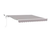 vidaXL. Toldo retráctil, gris claro, 300 x 250 cm, poliéster