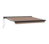 vidaXL Toldo retráctil Gris Topo 300 x 250 cm Tela y Metal