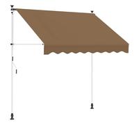 vidaXL Toldo retráctil Manual Beige 250 cm