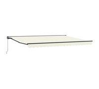 vidaXL Toldo retráctil Manual Crema 4 x 3,5 m