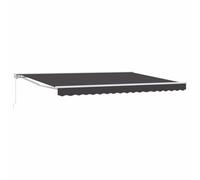 vidaXL Toldo retráctil Manual Gris Antracita 5 x 3 m