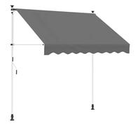 vidaXL Toldo retráctil Manual Gris Claro 150 cm