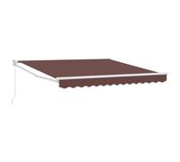 vidaXL Toldo retráctil Manual marrón 300x250 cm
