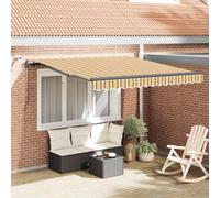 vidaXL Toldo retráctil Multicolor 300 x 250 cm Poliéster