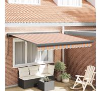 vidaXL Toldo retráctil Multicolor 350 x 250 cm Lona y Aluminio