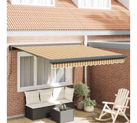 vidaXL Toldo retráctil Multicolor 350 x 250 cm Lona y Aluminio