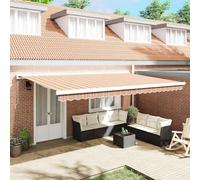 vidaXL Toldo retráctil Multicolor 500 x 300 cm Lona y Aluminio
