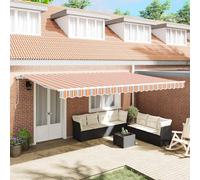 vidaXL Toldo retráctil Multicolor 500 x 300 x 165 cm Tela y Aluminio