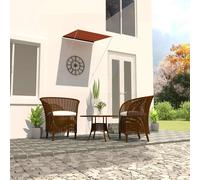 vidaXL Toldo retráctil naranja y marrón 100x150 cm