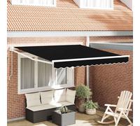 vidaXL Toldo retráctil Negro 300 x 250 x 165 cm