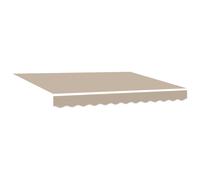 vidaXL Toldo retráctil Beige 300 x 250 cm Poliéster y Aluminio