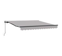 vidaXL Toldo Retráctil Poliéster y Acero 300 x 250 cm Multicolor Gris Claro