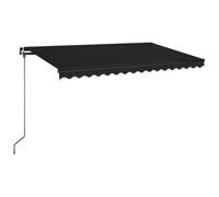 vidaXL Toldo retráctil manual gris antracita 450x350 cm