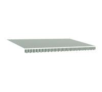 vidaXL Toldo Retráctil Poliéster y Acero 500 x 300 cm Multicolor Verde Y Blanco