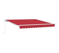 vidaXL Toldo retráctil Rojo 300 x 250 x 165 cm Poliéster y Aluminio Red