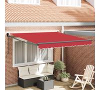 vidaXL Toldo retráctil Rojo 300 x 250 x 165 cm Red