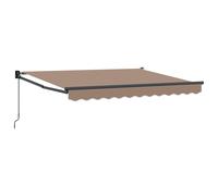 vidaXL Toldo manual 3 x 2,5 m Gris topo 100% Poliéster