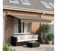 vidaXL Toldo retráctil Topo 300 x 250 cm Poliéster