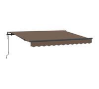 vidaXL Toldo retráctil Topo 400 x 350 cm Tela y Aluminio