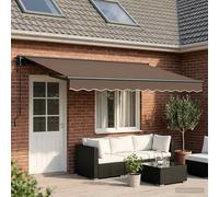 vidaXL Toldo retráctil Topo 5 x 3 m Poliéster y Aluminio