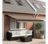 vidaXL Toldo retráctil Topo 500 x 300 cm Lona y Aluminio