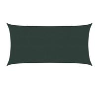 vidaXL Toldo Vela 2,5 x 6 m HDPE Rectangular Verde Oscuro