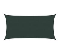 vidaXL Toldo Vela 2,5 x 6 m HDPE Rectangular Verde Oscuro