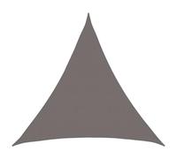 vidaXL Toldo Vela 2 x 2 x 2 m HDPE Triangular Gris Claro