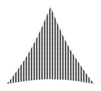 vidaXL Toldo Vela 4,5 x 4,5 x 4,5 m HDPE Triangular Antracita y Blanco