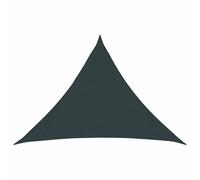 vidaXL Toldo Vela 7 x 5 x 5 m HDPE Triangular Verde Oscuro