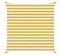 vidaXL Toldo Vela Cuadrado 4,5 x 4,5 m HDPE Amarillo y blanco