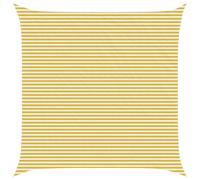 vidaXL Toldo Vela Cuadrado 7 x 7 m HDPE Amarillo y blanco