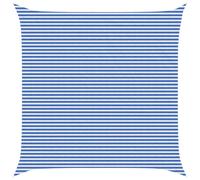 vidaXL Toldo Vela Cuadrado 7 x 7 m HDPE Azul y Blanco