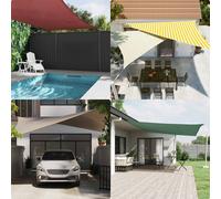 vidaXL Toldo Vela de Sombra Amarillo y 6 x 3 m 100% Poliéster Oxford