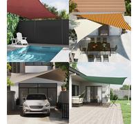 vidaXL Toldo Vela de Sombra Naranja y Marrón 6 x 3 m