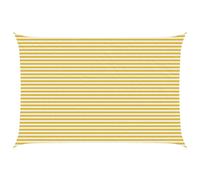vidaXL Toldo Vela Rectangular 4 x 5 m HDPE Amarillo y blanco