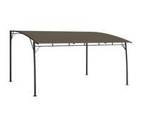 Toldo Parasol De Jardín Gris Taupe 4x3x2,55 M Vidaxl